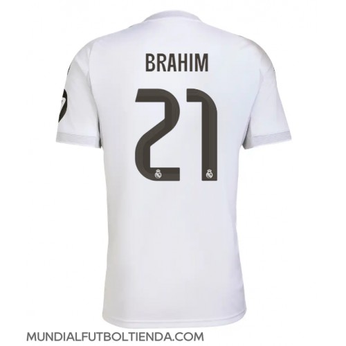 Camiseta Real Madrid Brahim Diaz #21 Primera Equipación Replica 2025-26 mangas cortas